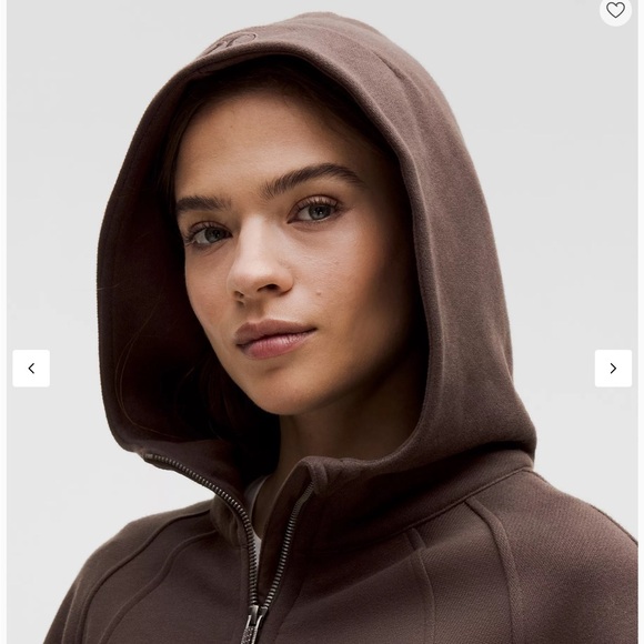 lululemon Scuba Half-Zip Hoodie brown Xs/small size - Picture 4 of 10